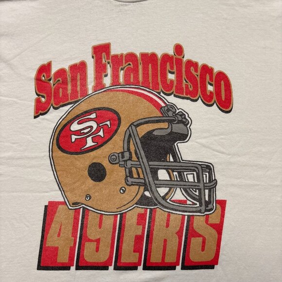 San Francisco 49ers NFL oversized white T-shirt Size Large - Picture 2 of 4